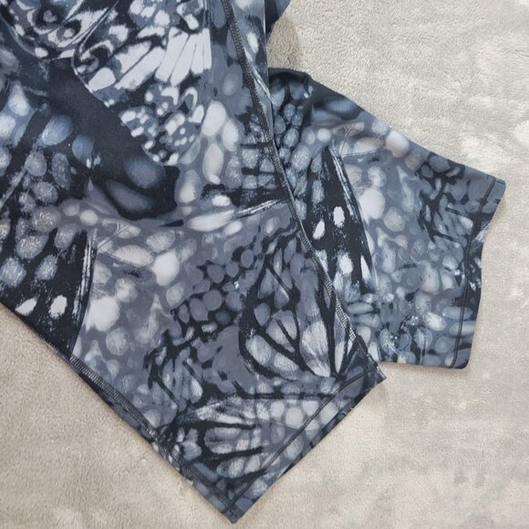 Just My Size Women Pants 4X Plus Leggings Active Capri Blue Watercolor WAT74E - Picture 4 of 9